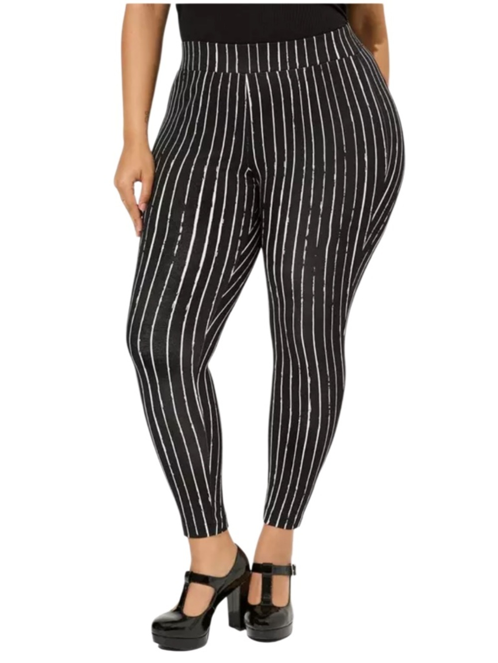 Torrid Disney Nightmare Before Christmas Stripe Ponte Leggings 4X NWT